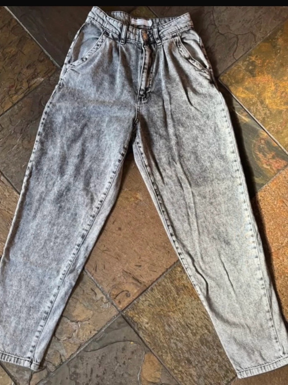 Garage Women's Acid-Wash Boyfriend Jeans - Gray